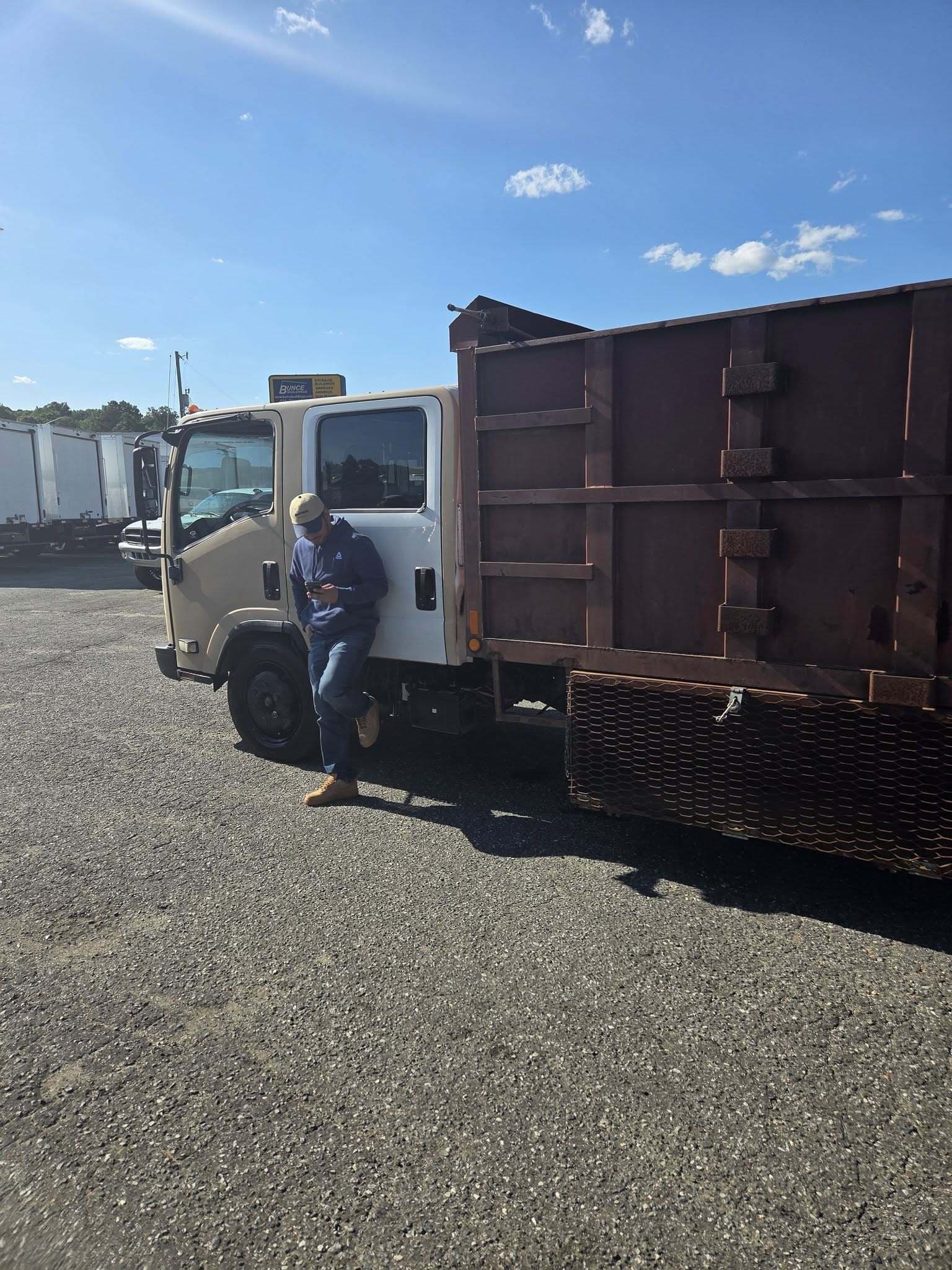 Got Junk NC dump truck loaded and ready in Greenville, NC